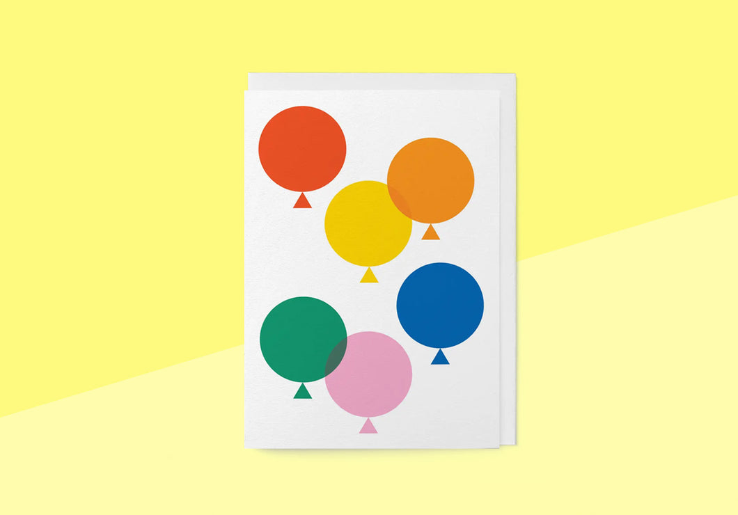 GRAPHIC FACTORY - Greeting card - Birthday Balloons