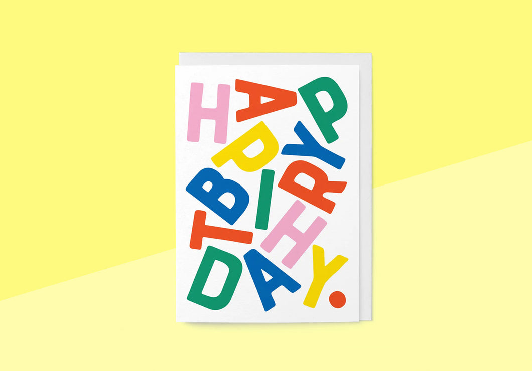 GRAPHIC FACTORY - Greeting card - Happy Birthday Letters