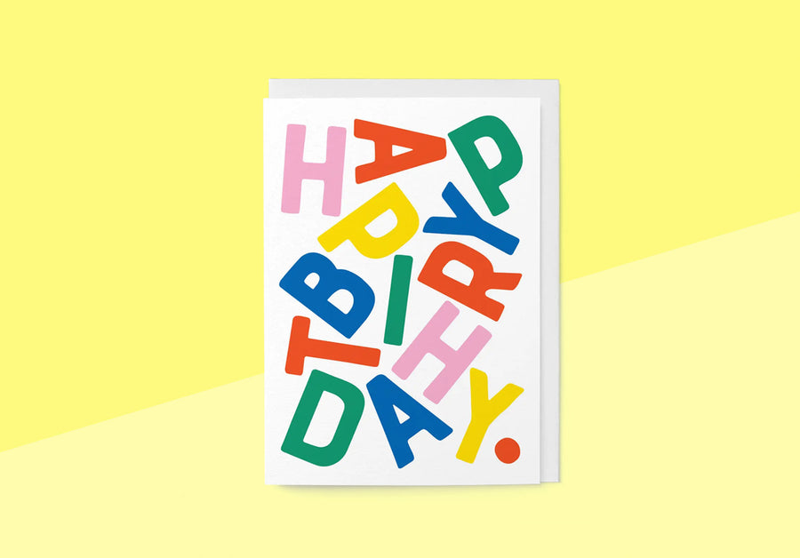 GRAPHIC FACTORY - Greeting card - Happy Birthday Letters