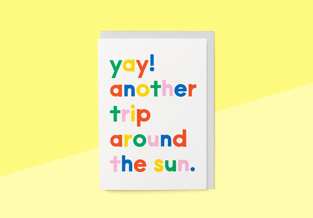 GRAPHIC FACTORY - Greeting card - Yay! Another Trip Around the Sun