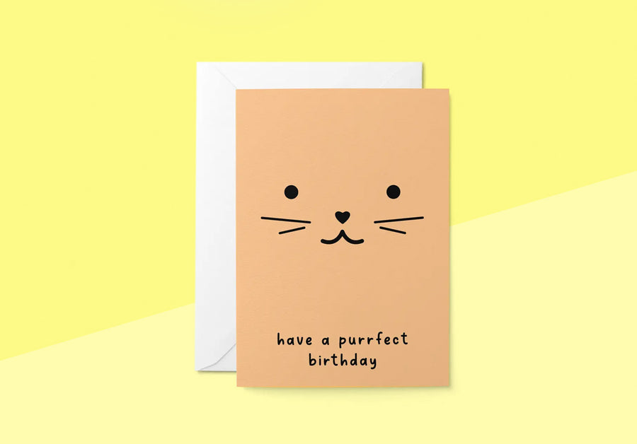 GRAPHIC FACTORY - Grußkarte - Have a purrfect birthday