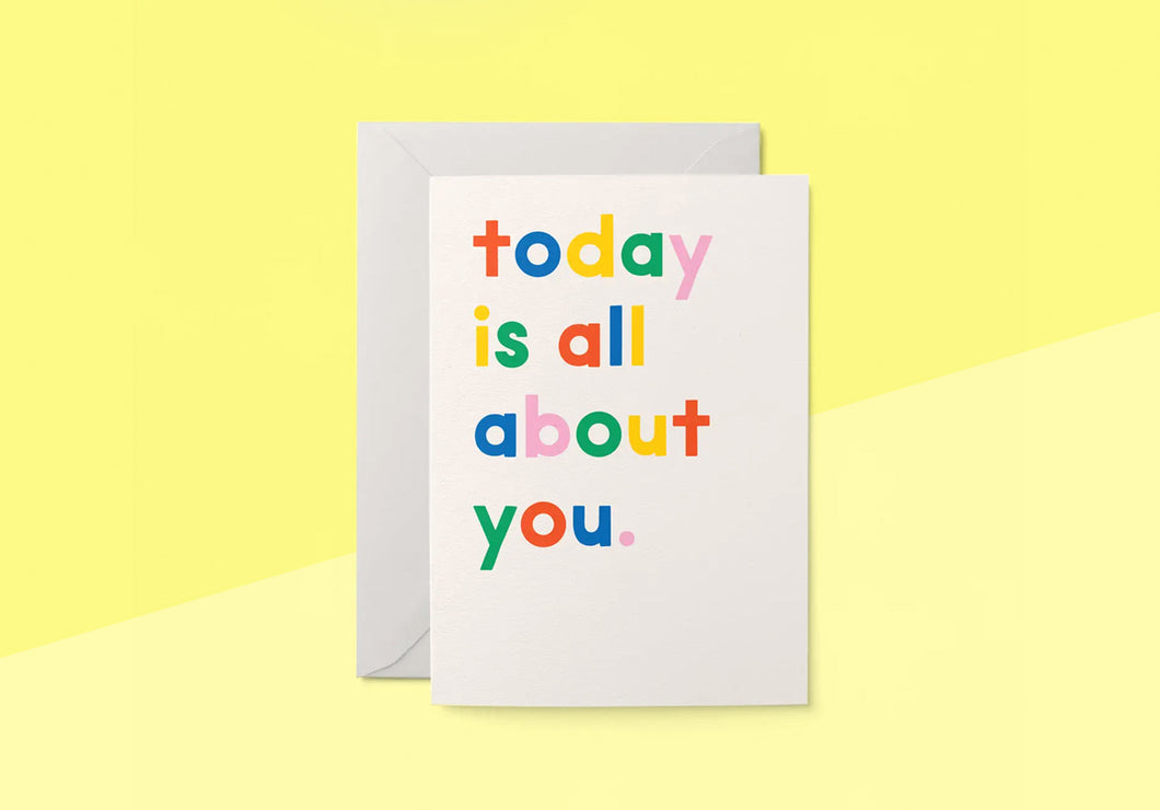 GRAPHIC FACTORY - Greeting card - Today is all about you