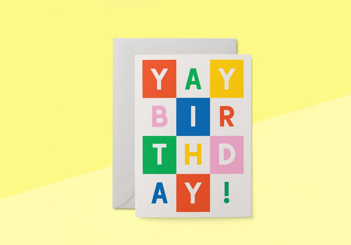 GRAPHIC FACTORY - Grußkarte - Yay, Birthday!
