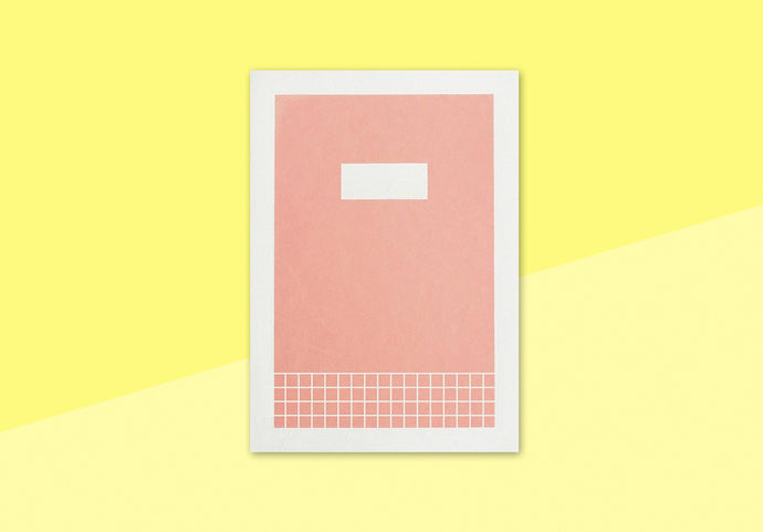 HANADURI - Hanji Book Cabinet - A5 Kariert - Pfirsich