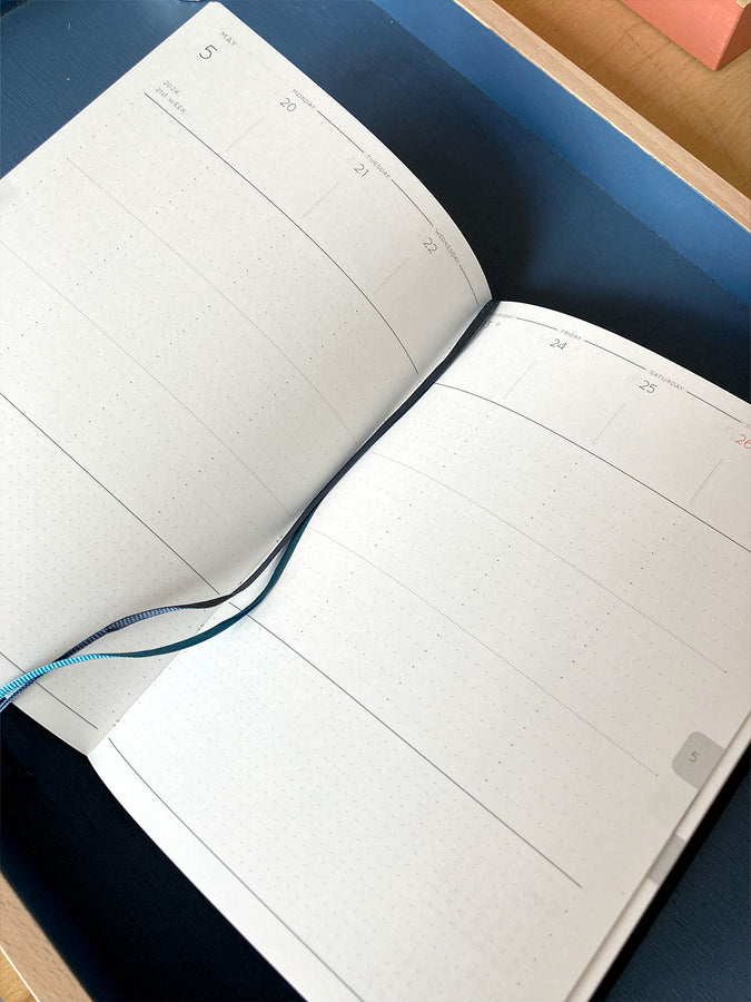 HIGHTIDE – Katy diary 2024 weekly - B6 Navy
