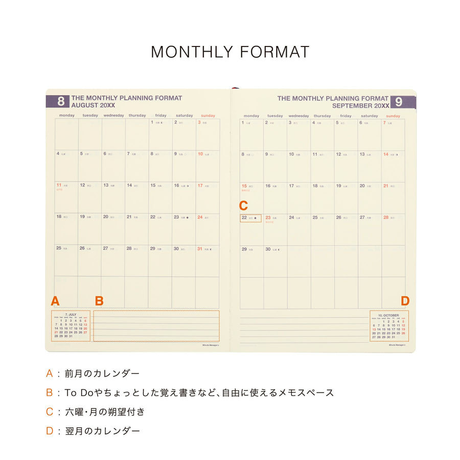 HIGHTIDE - NX Type Refill 2026 für Minute Manager Diary - A5