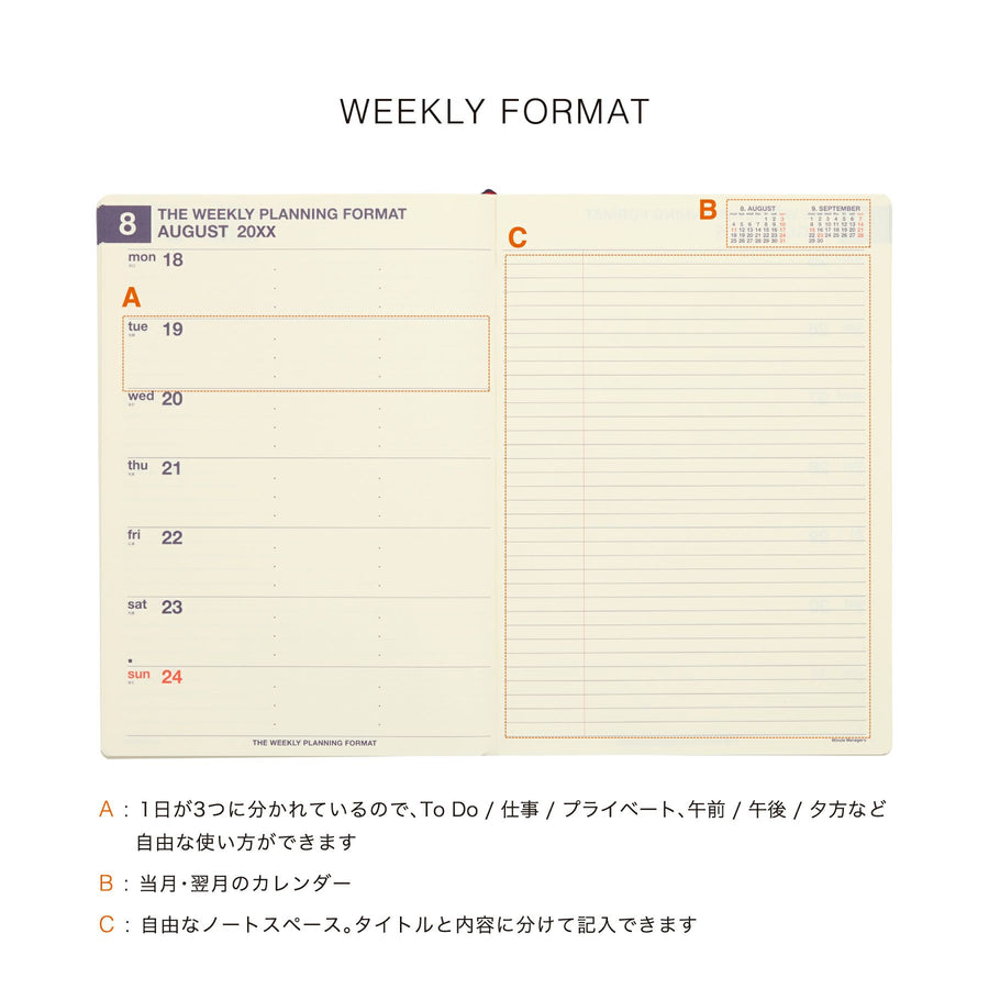 HIGHTIDE - NX Type Refill 2026 für Minute Manager Diary - A5