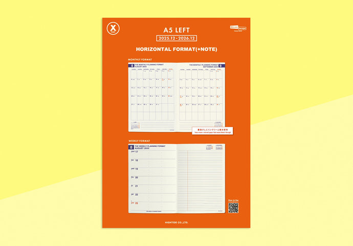 HIGHTIDE - NX Type Refill 2026 for Minute Manager Diary - A5