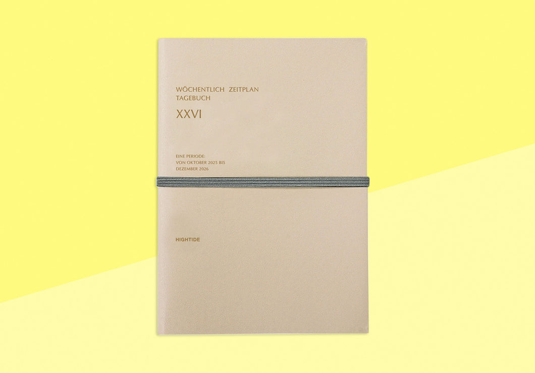 HIGHTIDE - Diary Worter 2026 - B6 Beige