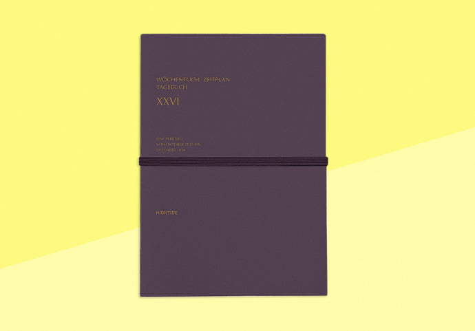 HIGHTIDE - Diary Worter 2026 - B6 Purple