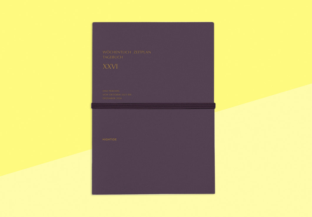 HIGHTIDE - Diary Worter 2026 - B6 Purple