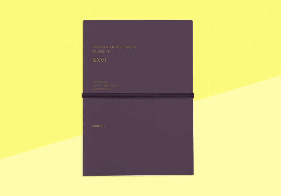 HIGHTIDE - Diary Worter 2026 - B6 Purple