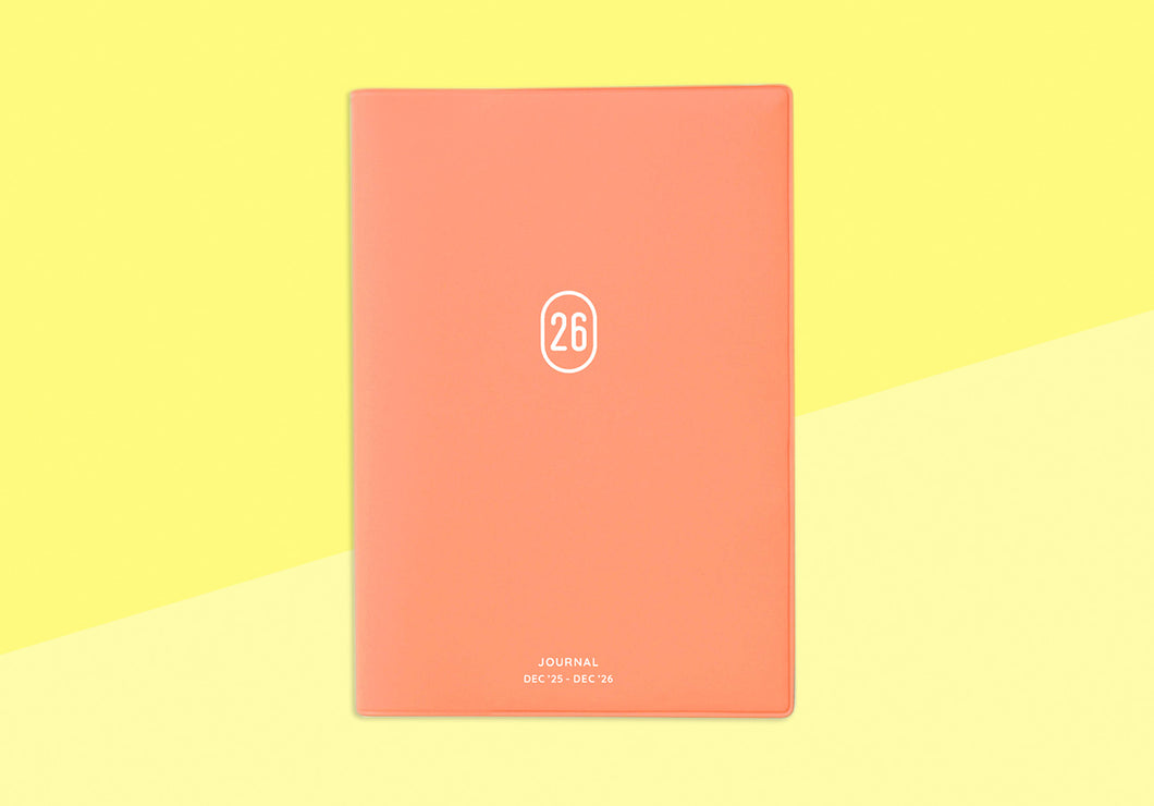 HIGHTIDE - Vertical Diary 2026 Caston Free B6 - Pink