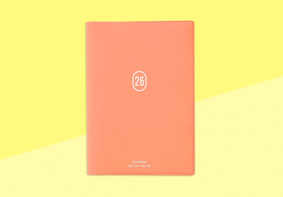 HIGHTIDE - Vertical Diary 2026 Caston Free B6 - Pink