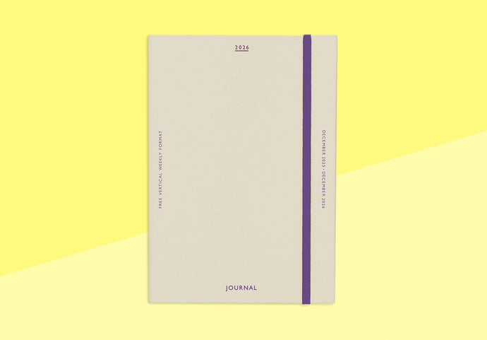 HIGHTIDE - Vertical Diary 2026 Katy Free B6 - Ivory