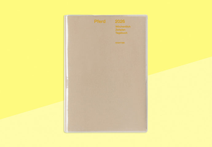 HIGHTIDE - Weekly Diary 2026 Papillon - B6 - Beige