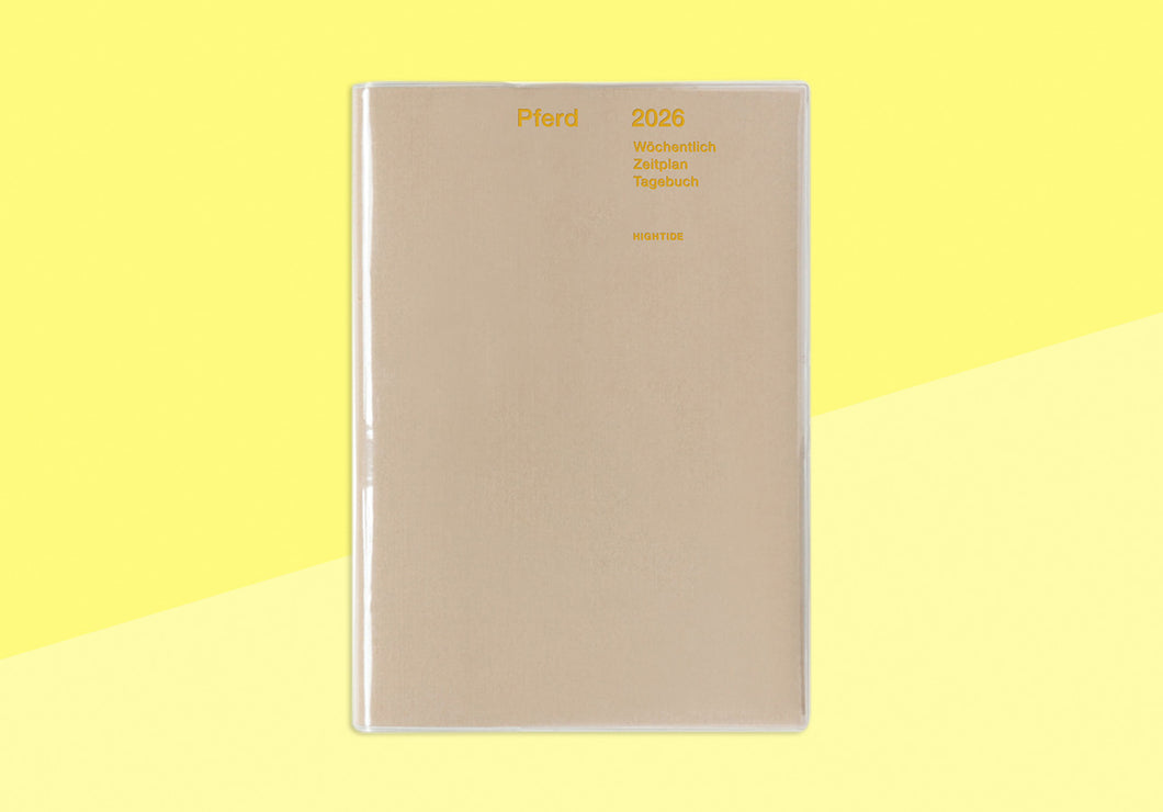 HIGHTIDE - Weekly Diary 2026 Papillon - B6 - Beige