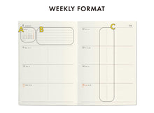 Load image into Gallery viewer, HIGHTIDE - Weekly schedule diary 2025 - A6 Panda Black