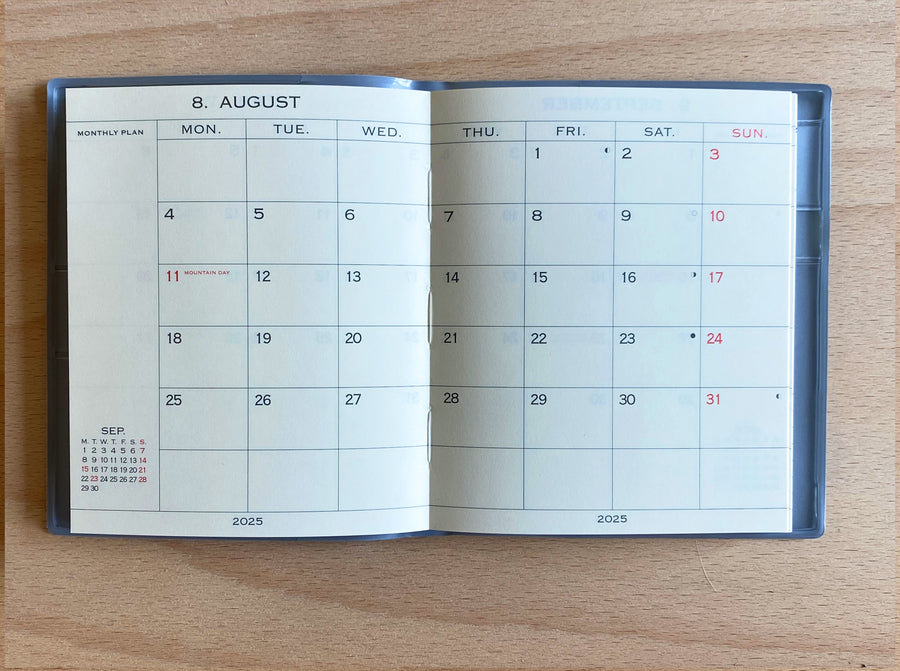 HIGHTIDE - My Diary - Weekly schedule 2026 - Square Beige