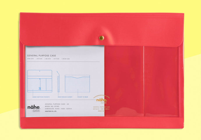 HIGHTIDE - NÄHE - Etui / Hülle - A4 Rot