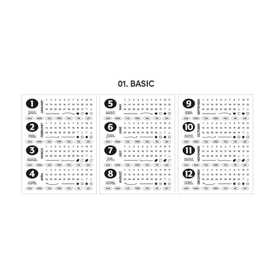 ICONIC - Diaries Aufkleber - 01 Basic
