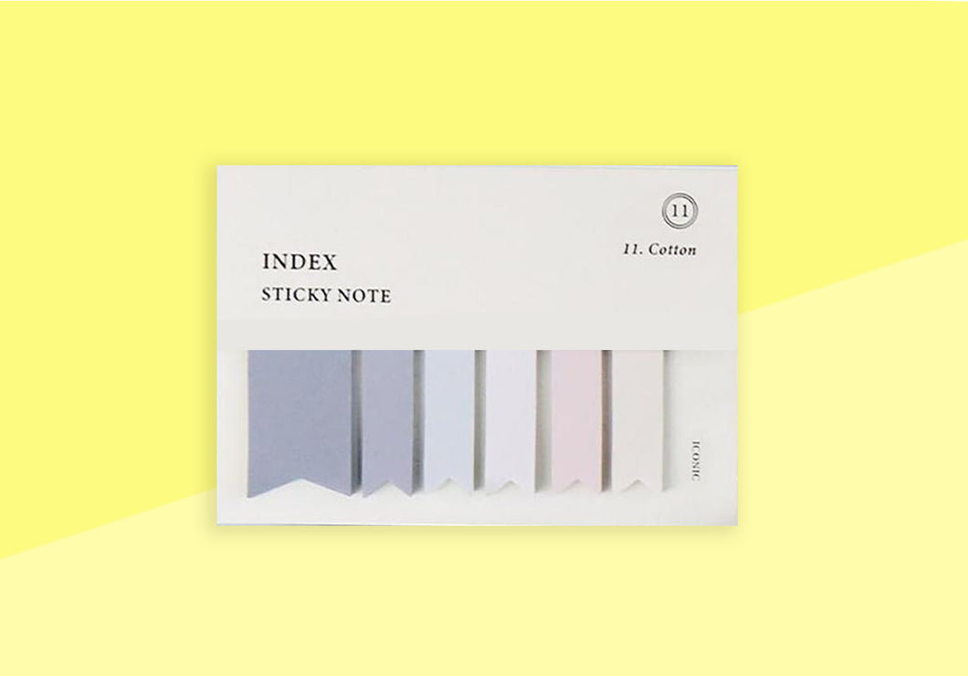 ICONIC - Index Sticky Notes - Cotton