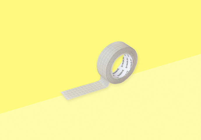 ICONIC - Masking Tape - Grid Almond Beige