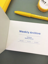 Load image into Gallery viewer, ICONIC - Weekly Archive Planner Grove - Sunglow