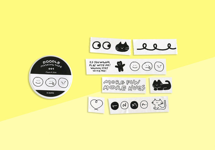 ICONIC - Doodle Masking Tape 001 - 123