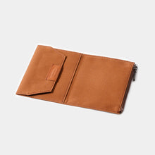 Load image into Gallery viewer, TRAVELER&#39;S FACTORY - Cotton Zipper Case Passport size - Brown