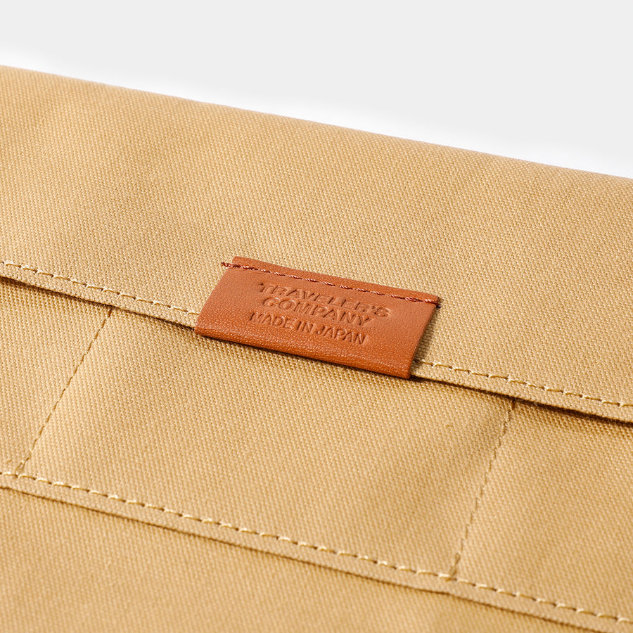 TRAVELER'S FACTORY - Notebook Cotton Zipper Case - Beige