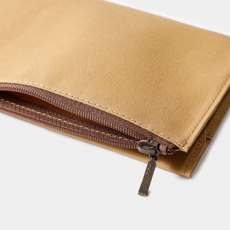 TRAVELER'S FACTORY - Notebook Cotton Zipper Case - Beige