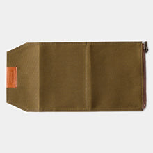 Load image into Gallery viewer, TRAVELER&#39;S FACTORY - Cotton Zipper Case Passport size - Olive