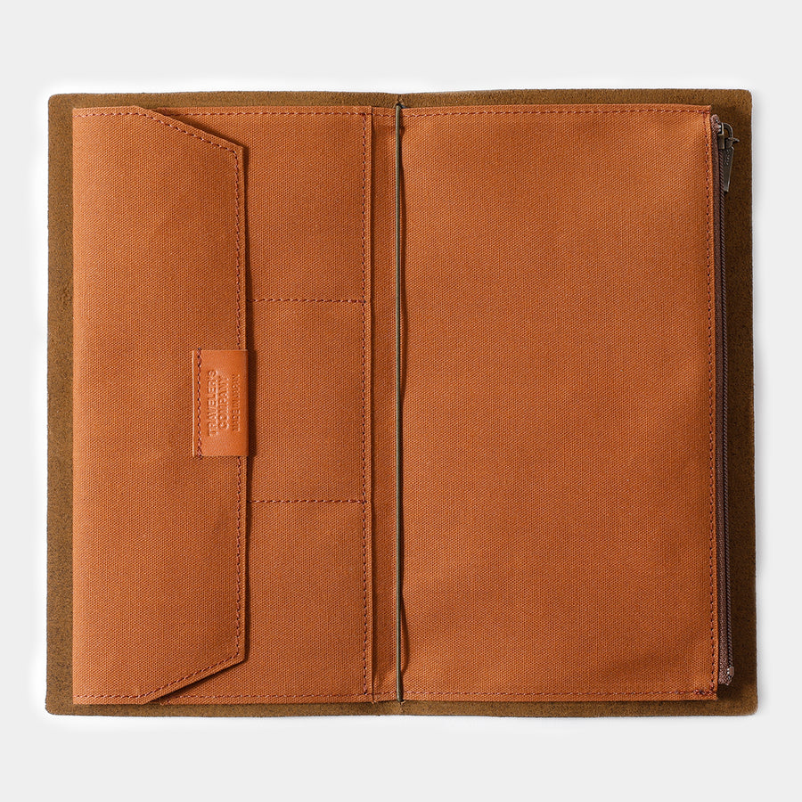 TRAVELER'S FACTORY - Notebook Cotton Zipper Case - Brown