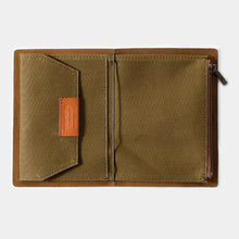 Load image into Gallery viewer, TRAVELER&#39;S FACTORY - Cotton Zipper Case Passport size - Olive