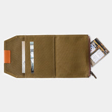 Load image into Gallery viewer, TRAVELER&#39;S FACTORY - Cotton Zipper Case Passport size - Olive