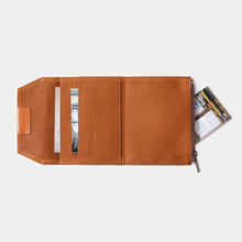 Load image into Gallery viewer, TRAVELER&#39;S FACTORY - Cotton Zipper Case Passport size - Brown