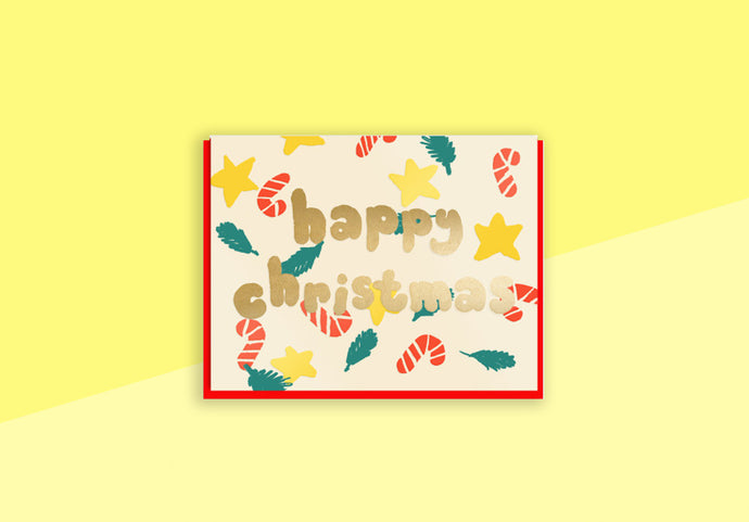 JOYFUL - Greeting card - Christmas Candy