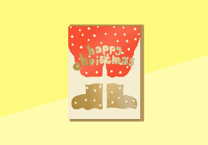 JOYFUL - Greeting card - Santa's Pants