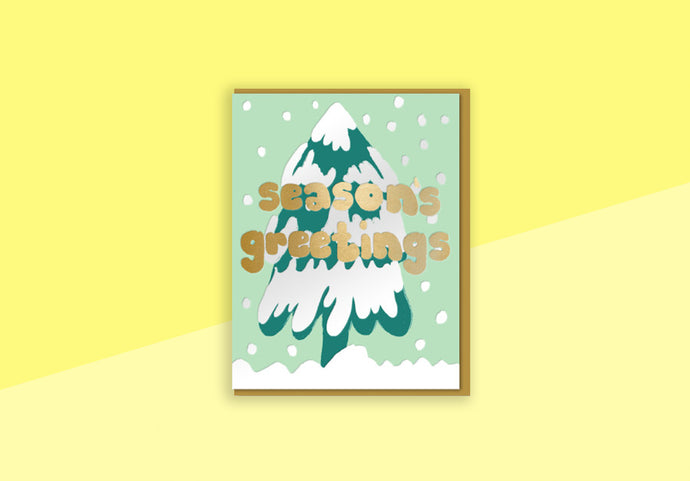 JOYFUL - Greeting card - Snow Tree
