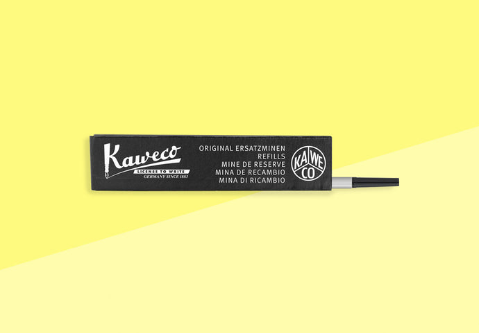 KAWECO - PERKEO - Euro Rollerball Stift Gel Nachfüllmine - 0,4mm Schwarz