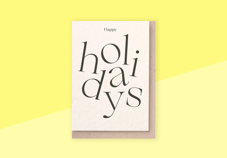 KINSHIPPED - Grußkarte - Happy Holidays