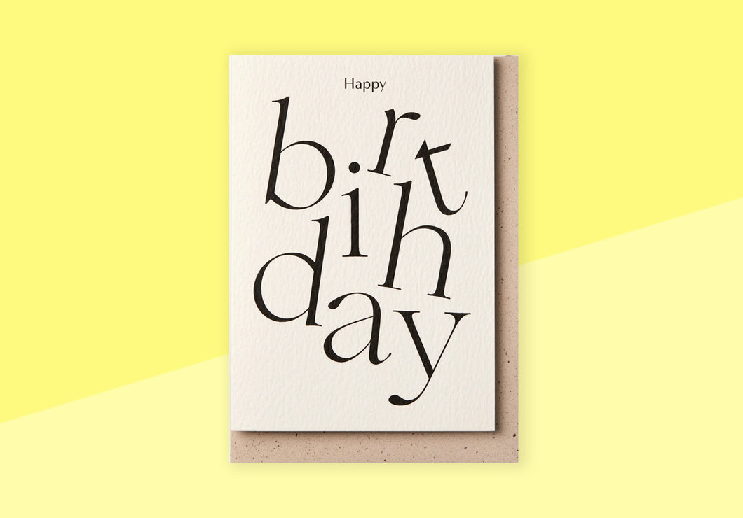 KINSHIPPED - Grußkarte - Happy Birthday
