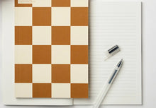 Laden Sie das Bild in den Galerie-Viewer, KINSHIPPED - Notizbuch- Checkerboard Ochre