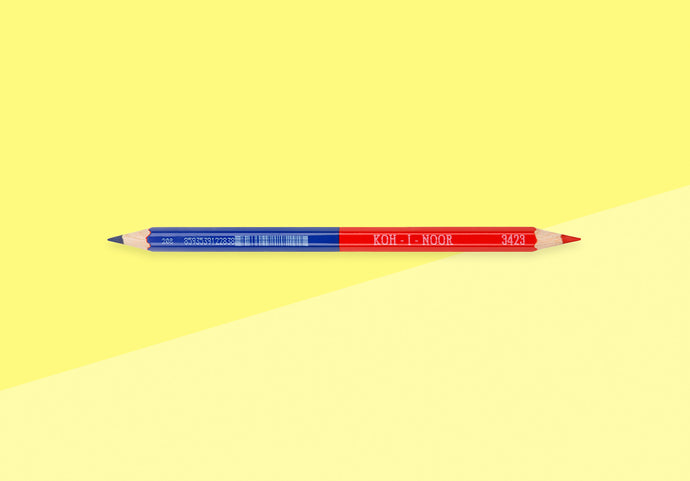 Koh-I-Noor - Double-sided bicolour pencil - red+blue