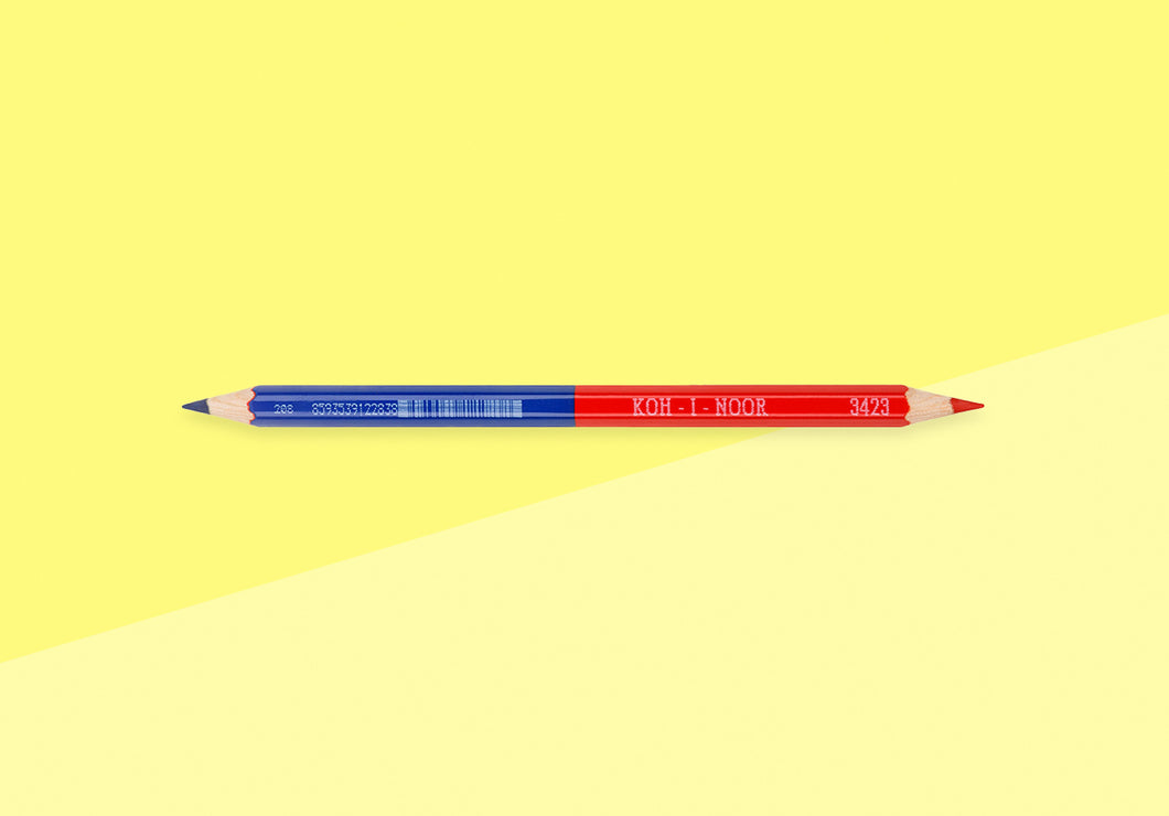 KOH-I-NOOR - Double-sided bicolour pencil - red+blue