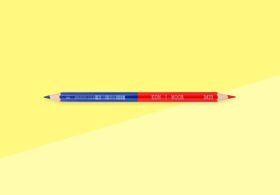 KOH-I-NOOR - Double-sided bicolour pencil - red+blue