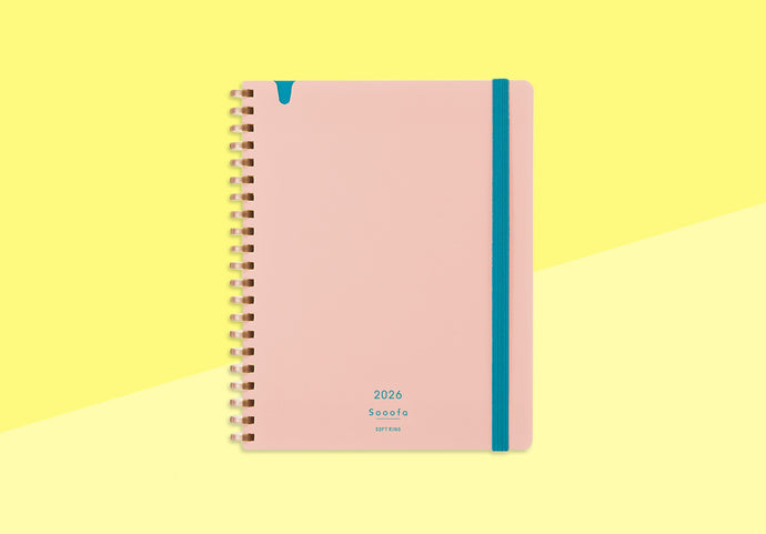 KOKUYO - 2026 Softring-Tagebuch Sooofa - B6 Hellrosa