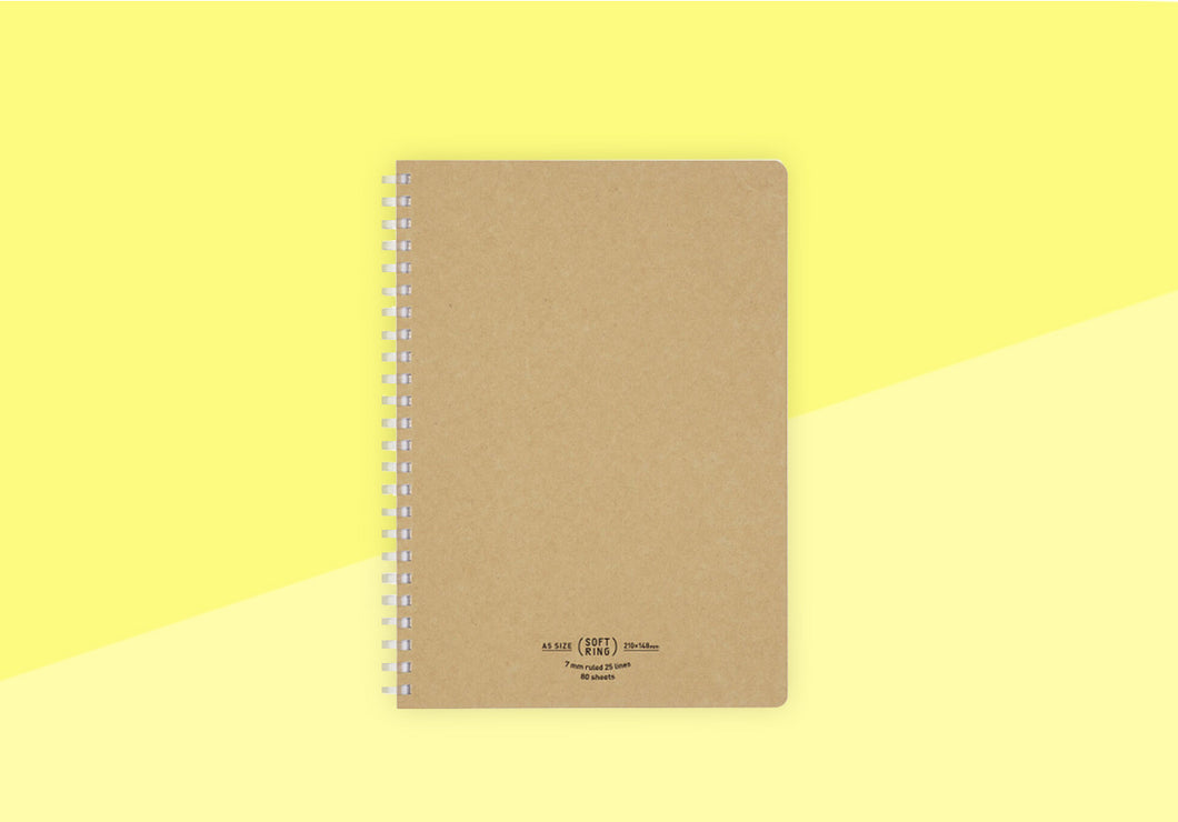 KOKUYO - Softring A5 - Beige - Liniert