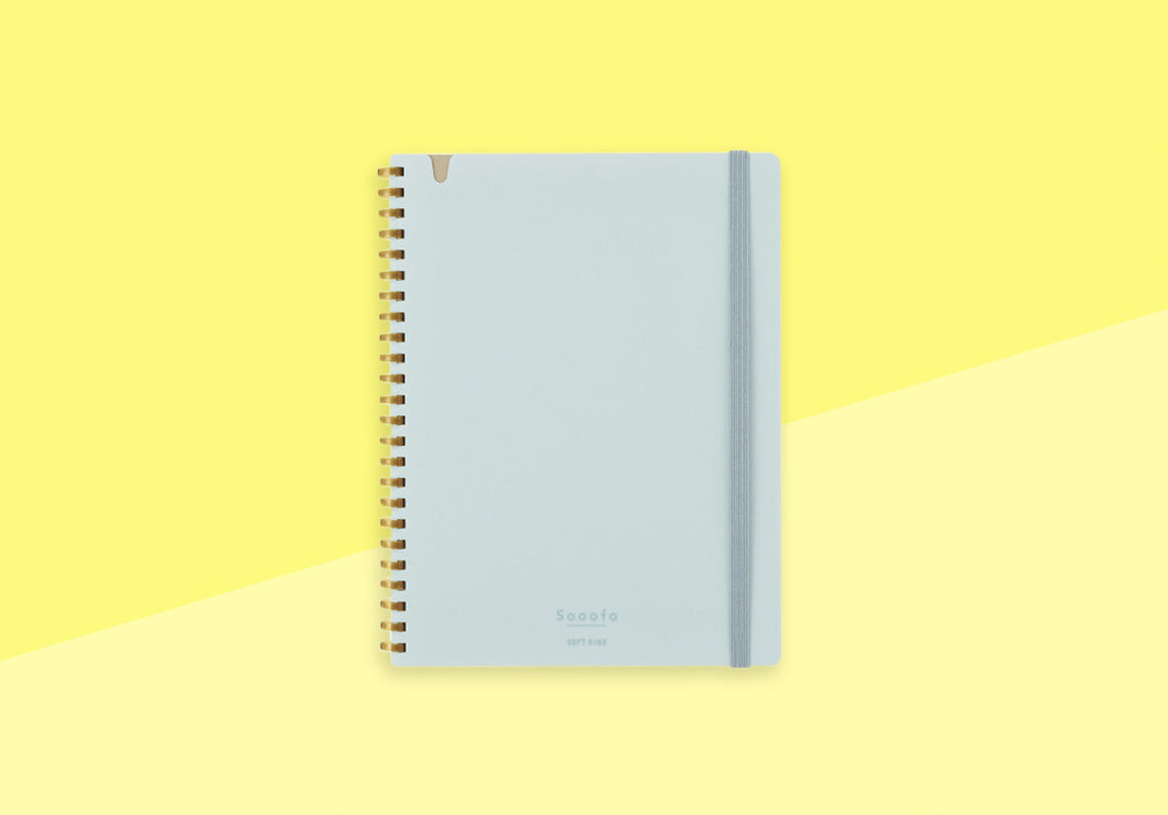 KOKUYO - Sooofa Softring Grid Notebook A5 - Blue
